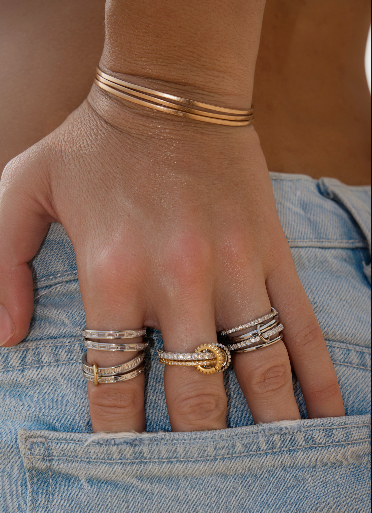 Serpent · Mixed Metal Ring Set