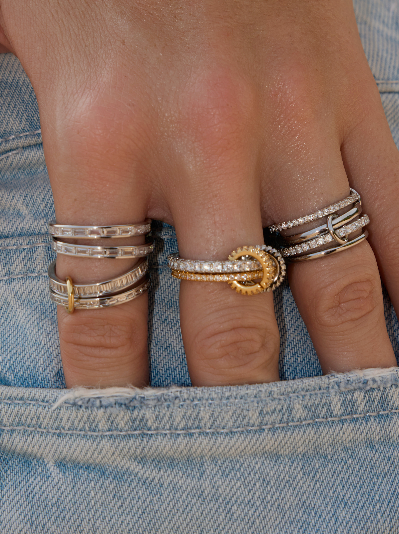 Serpent · Mixed Metal Ring Set
