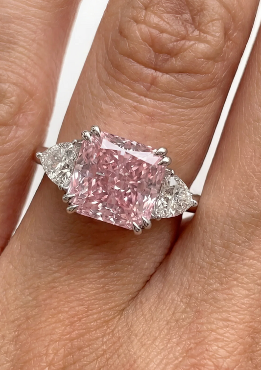 Trophy Wife · Pink Moissanite Ring