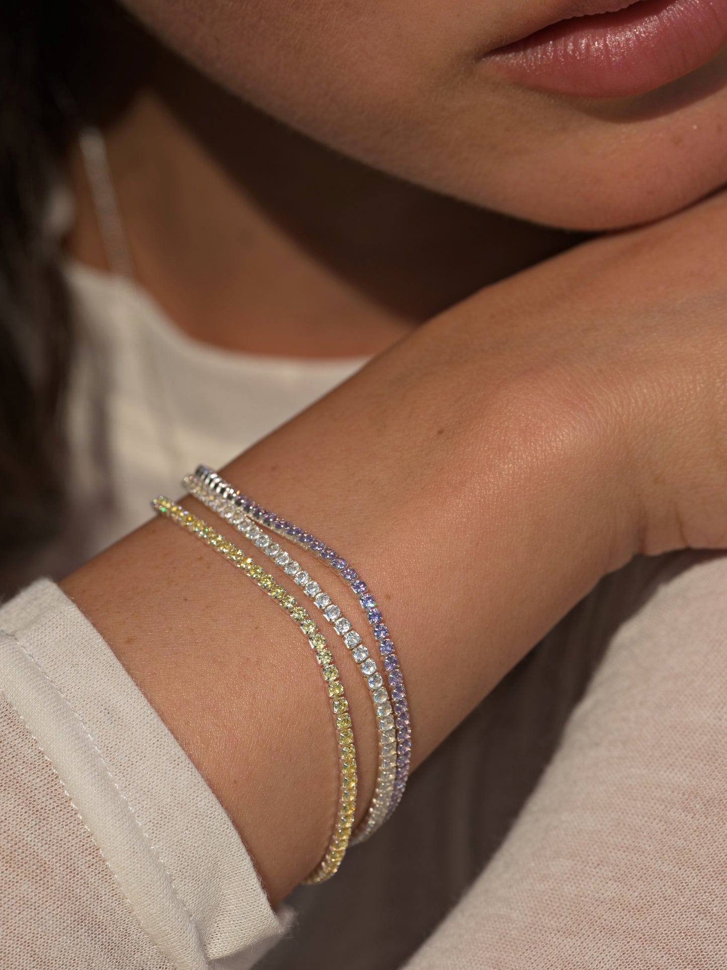 Tennis Bracelet Diamond cut CZ
