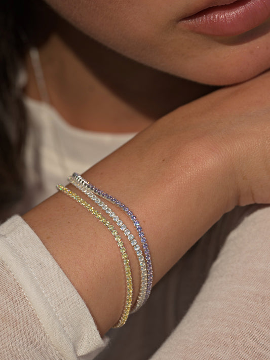 Tennis Bracelet Diamond cut CZ