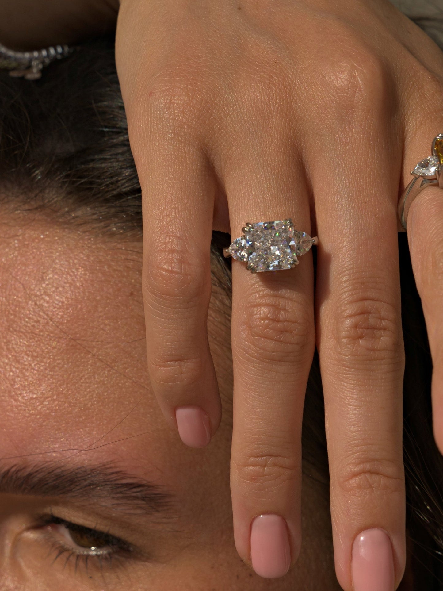 Trophy Wife · Diamond Cut Moissanite Ring