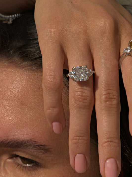 Trophy Wife · Diamond Cut Moissanite Ring
