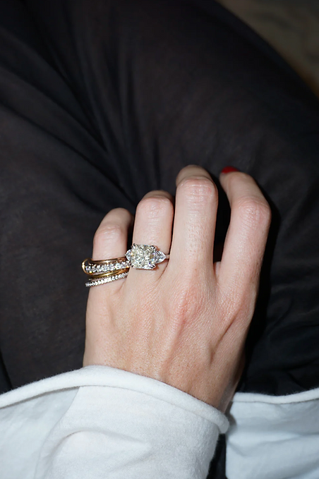 Trophy Wife · Diamond Cut Moissanite Ring