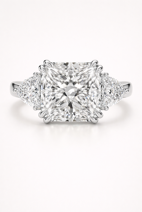 Trophy Wife · Diamond Cut Moissanite Ring
