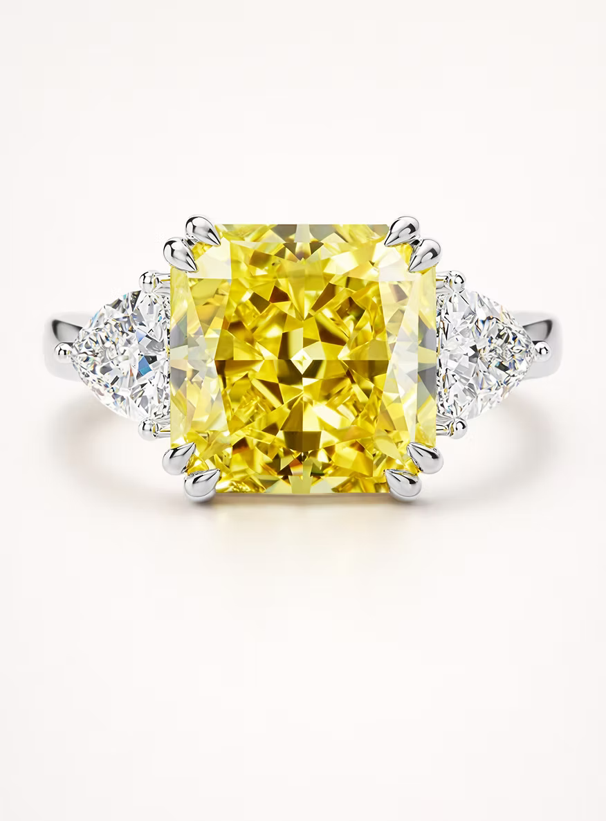 Trophy Wife · Yellow Moissanite Ring