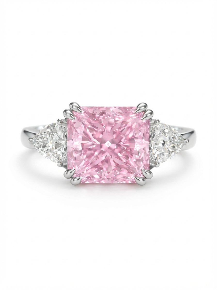 Trophy Wife · Pink Moissanite Ring