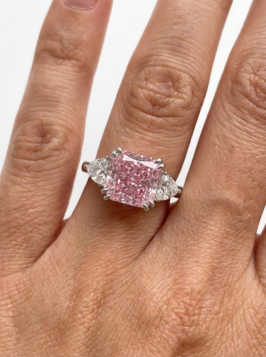 Trophy Wife · Pink Moissanite Ring