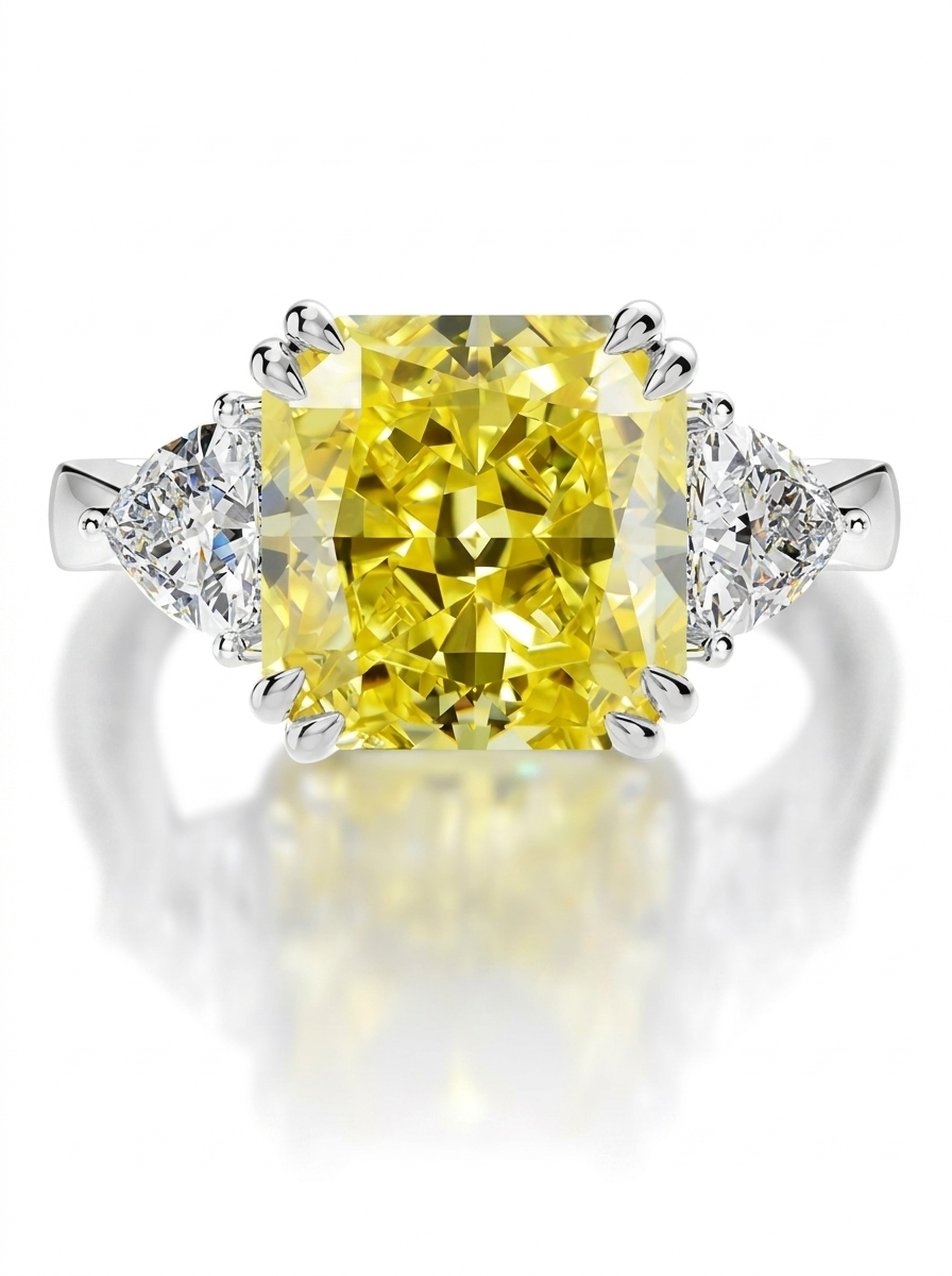 Trophy Wife · Yellow Moissanite Ring