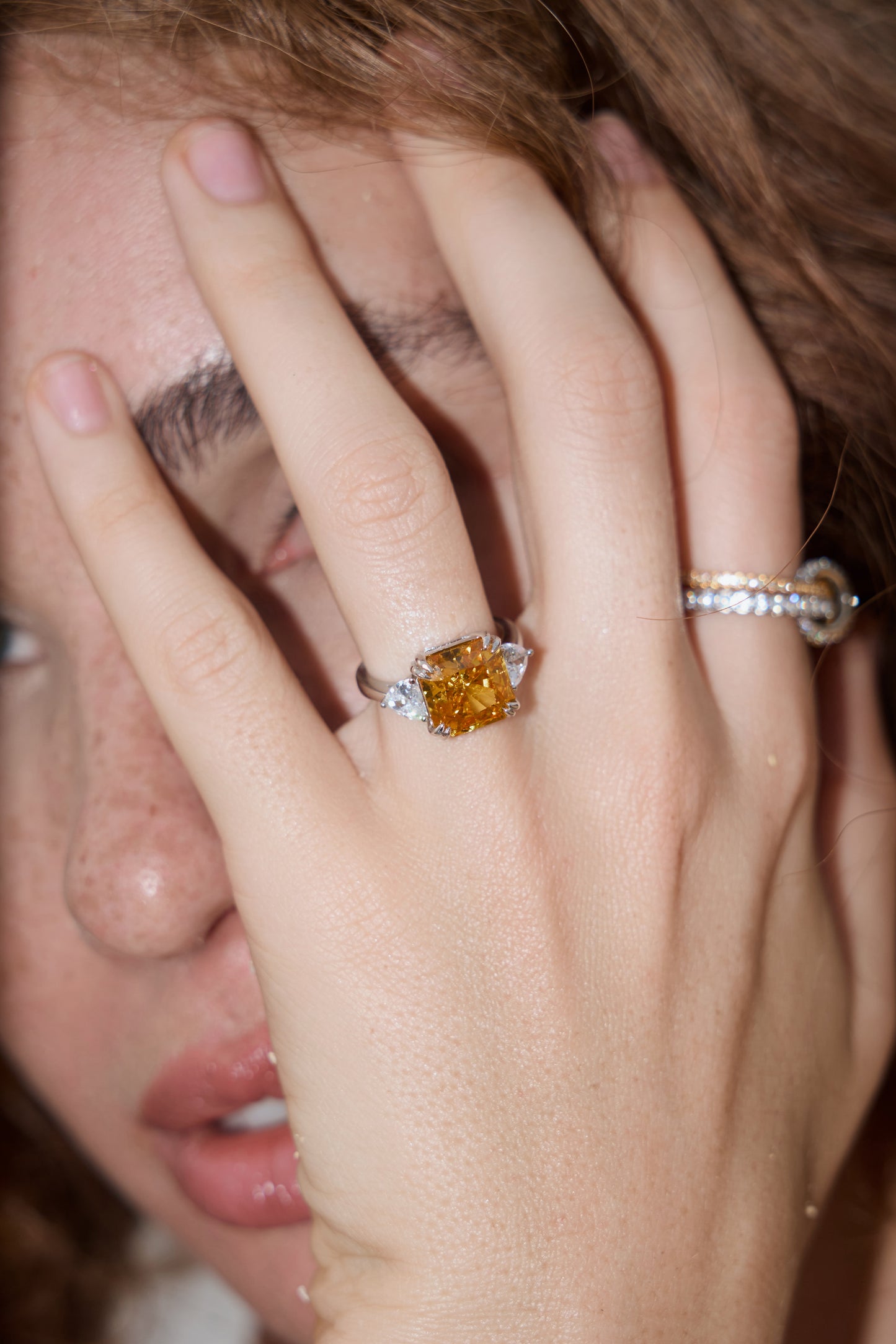 Trophy Wife · Yellow Moissanite Ring